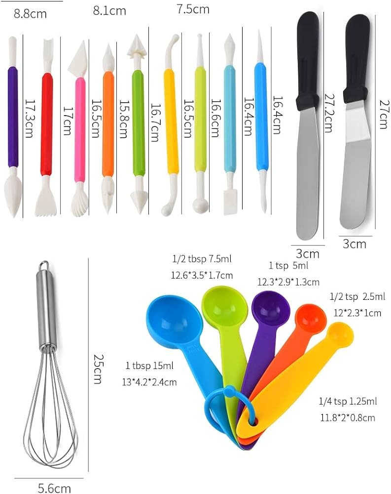 Kit de pasteleria y decoracion 66 piezas